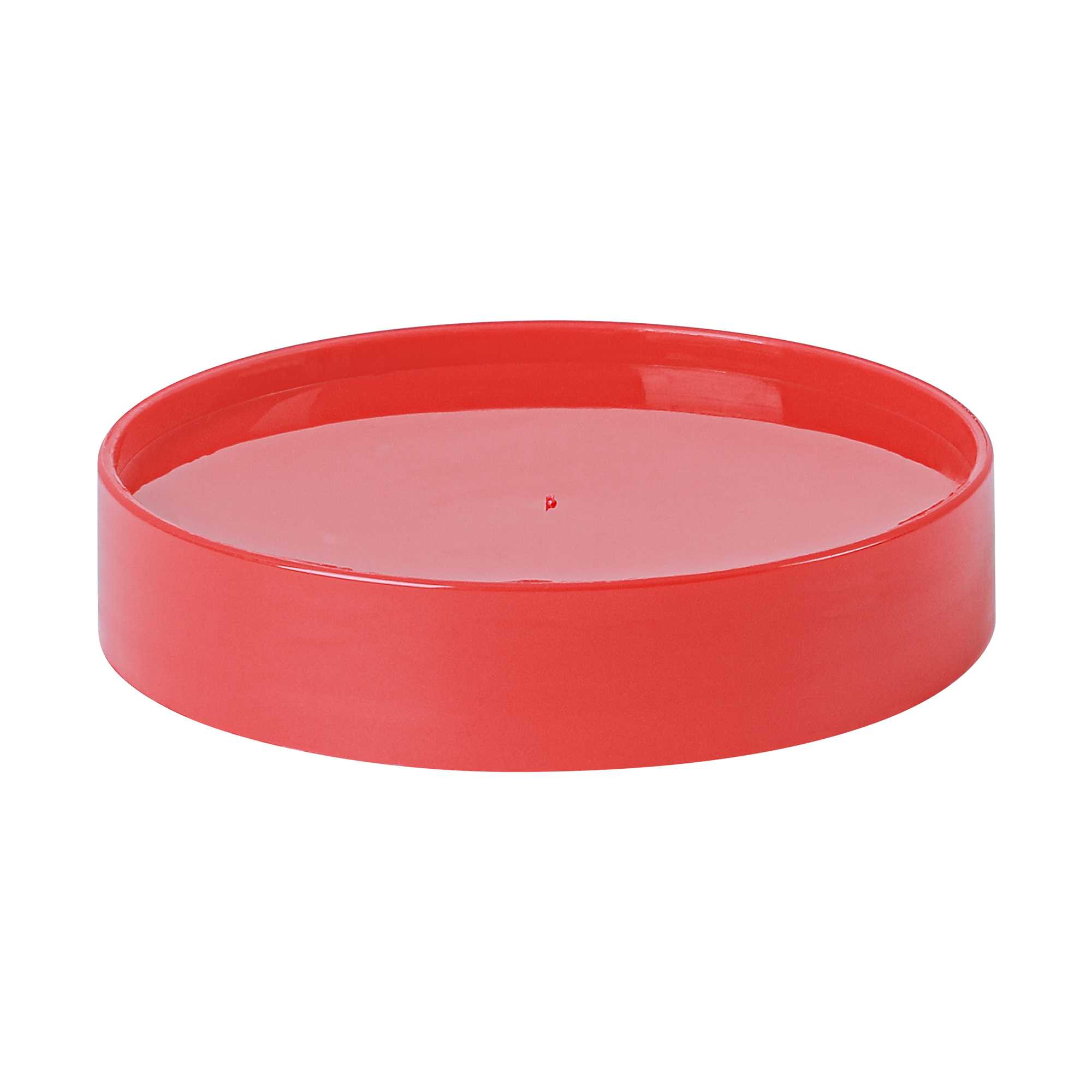 Bar Lux 1 qt Plastic Quick Pour Storage Container Bottle - with Red Spout and Lid - 3 1/2" x 3 1/2" x 13" - 1 count box