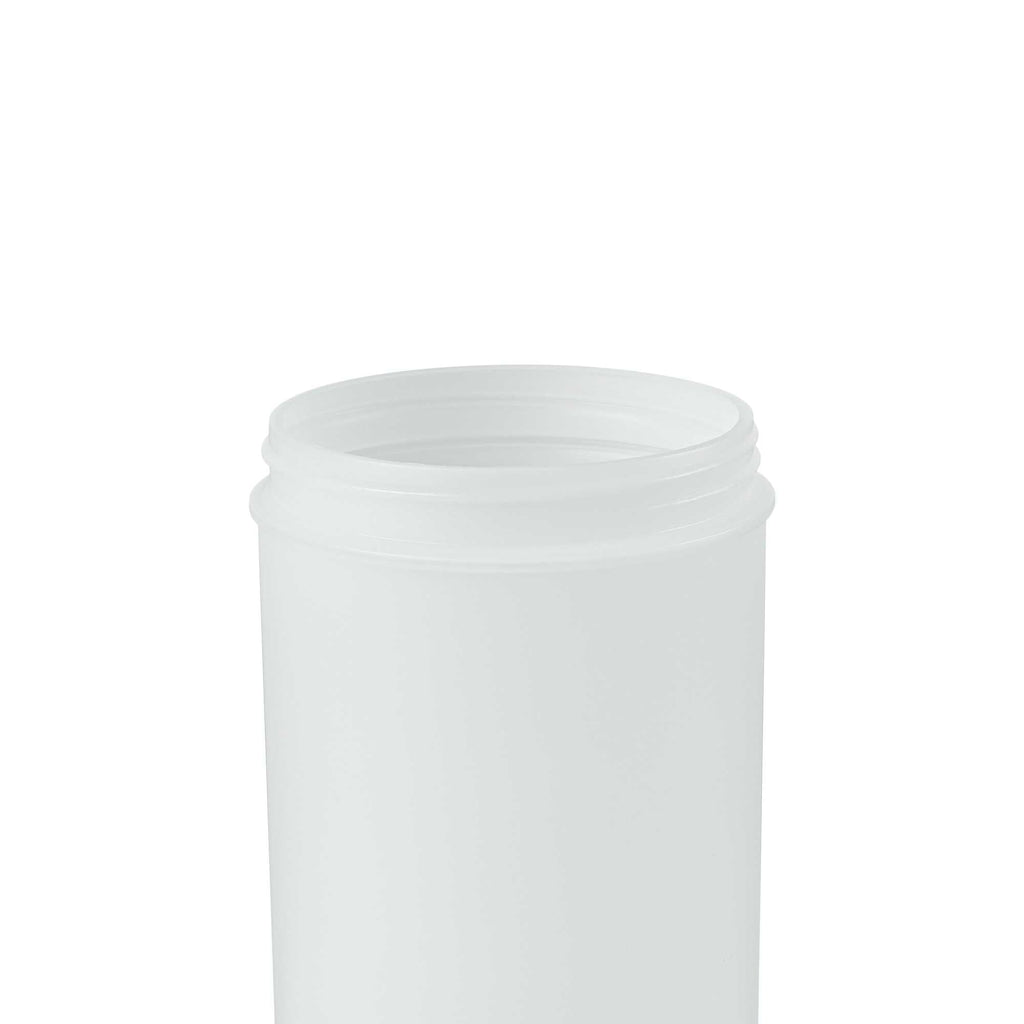 Bar Lux 1 qt Plastic Quick Pour Storage Container Bottle - with Orange Spout and Lid - 3 1/2" x 3 1/2" x 13" - 1 count box