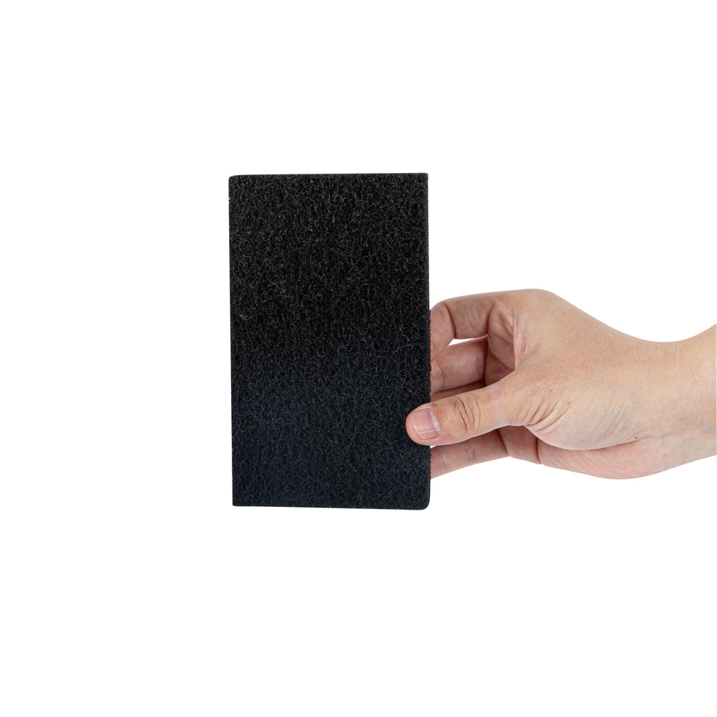 RW Clean Black Heavy-Duty Scouring Pad - Multi-Purpose - 6" x 3 1/2" x 1" - 10 count box