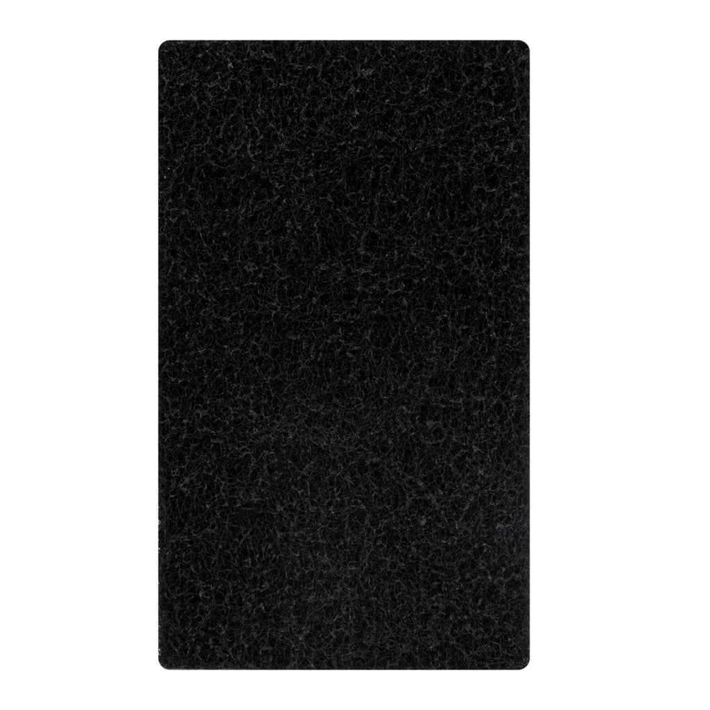 RW Clean Black Heavy-Duty Scouring Pad - Multi-Purpose - 6" x 3 1/2" x 1" - 10 count box