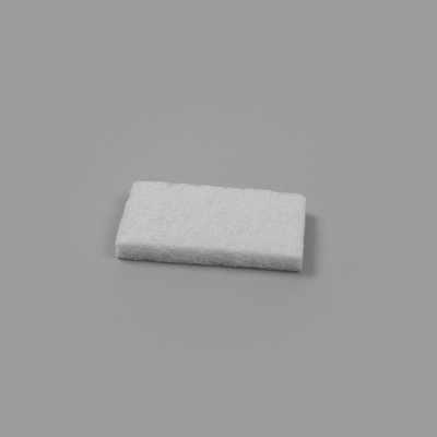 RW Clean White Scouring Pad - Multi-Purpose, Light Duty - 6" x 3 1/2" x 1" - 10 count box