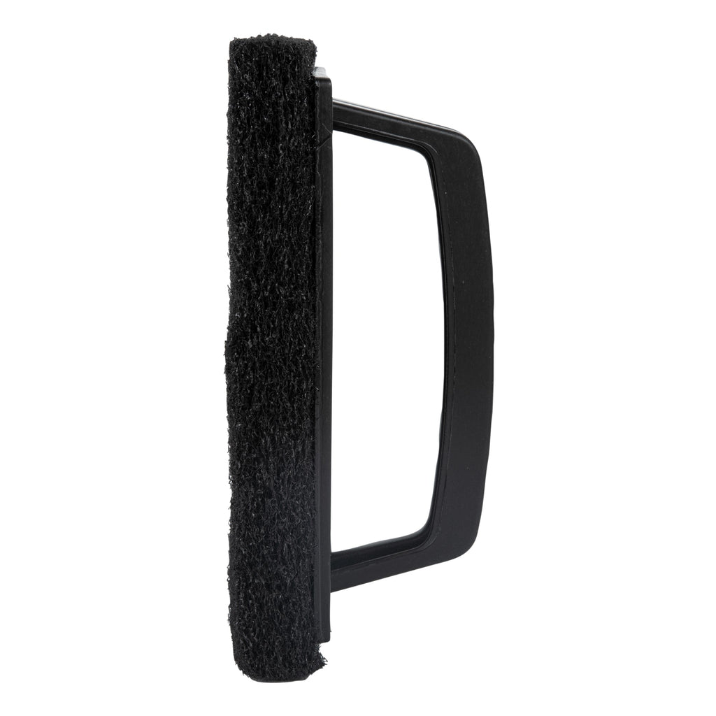 RW Clean Black Heavy-Duty Scouring Pad - Multi-Purpose, with Handle - 6" x 5 1/2" x 3" - 1 count box