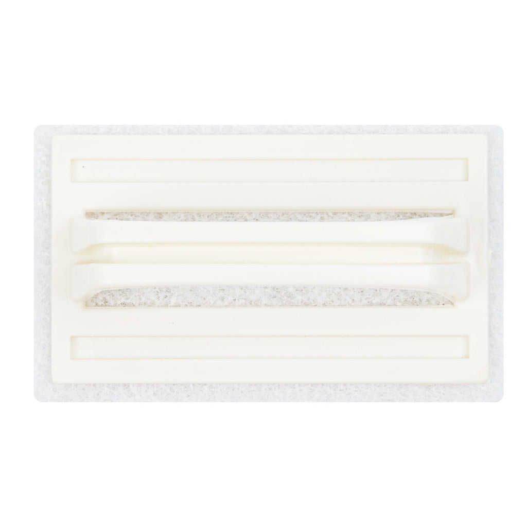 RW Clean White Scouring Pad - Multi-Purpose, Light Duty, with Handle - 6" x 3 1/2" x 3" - 1 count box