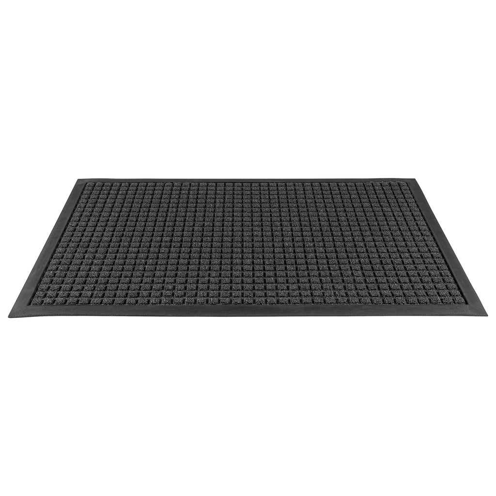 Comfy Feet Dark Gray Heavy-Duty Carpet Floor Mat - Waffle - 36" x 24" - 1 count box