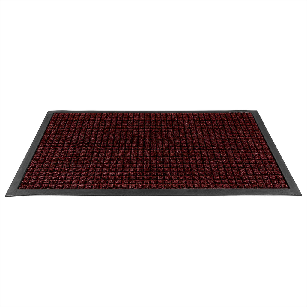 Comfy Feet Burgundy Heavy-Duty Carpet Floor Mat - Waffle - 36" x 24" - 1 count box