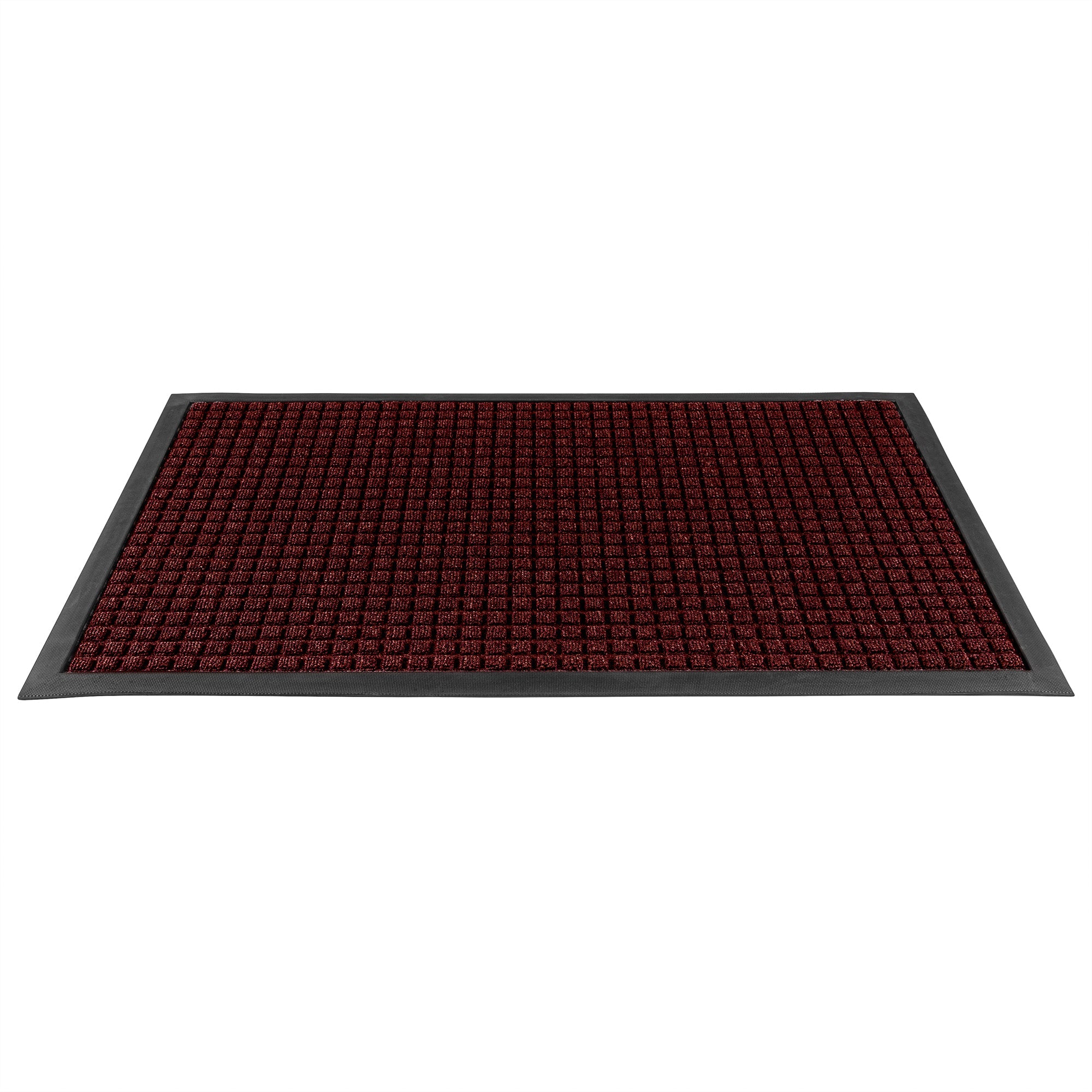 Comfy Feet Burgundy Heavy-Duty Carpet Floor Mat - Waffle - 36" x 24" - 1 count box