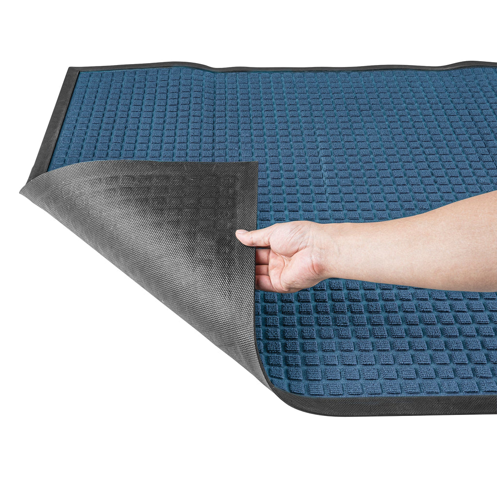 Comfy Feet Light Blue Heavy-Duty Carpet Floor Mat - Waffle - 60" x 36" - 1 count box