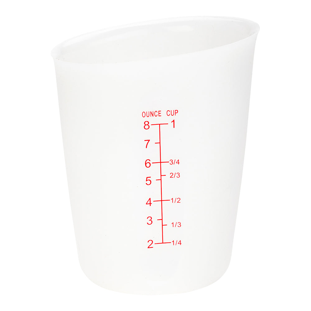 Chef 101 1-cup Silicone Measuring Cup - Flexible - 3 1/2" x 2 1/2" x 4 1/2" - 1 count box