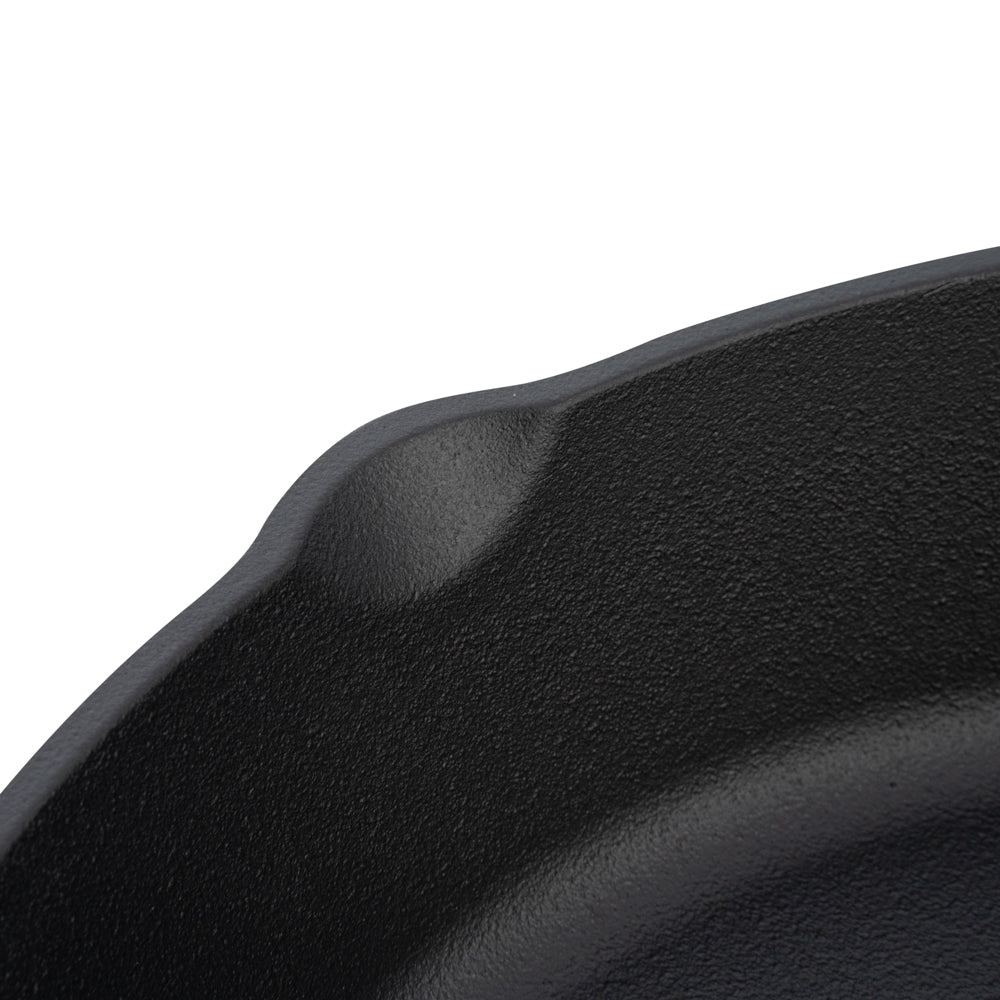 Met Lux Round Black Cast Iron 8" Fry Pan - Pre-seasoned - 1 count box
