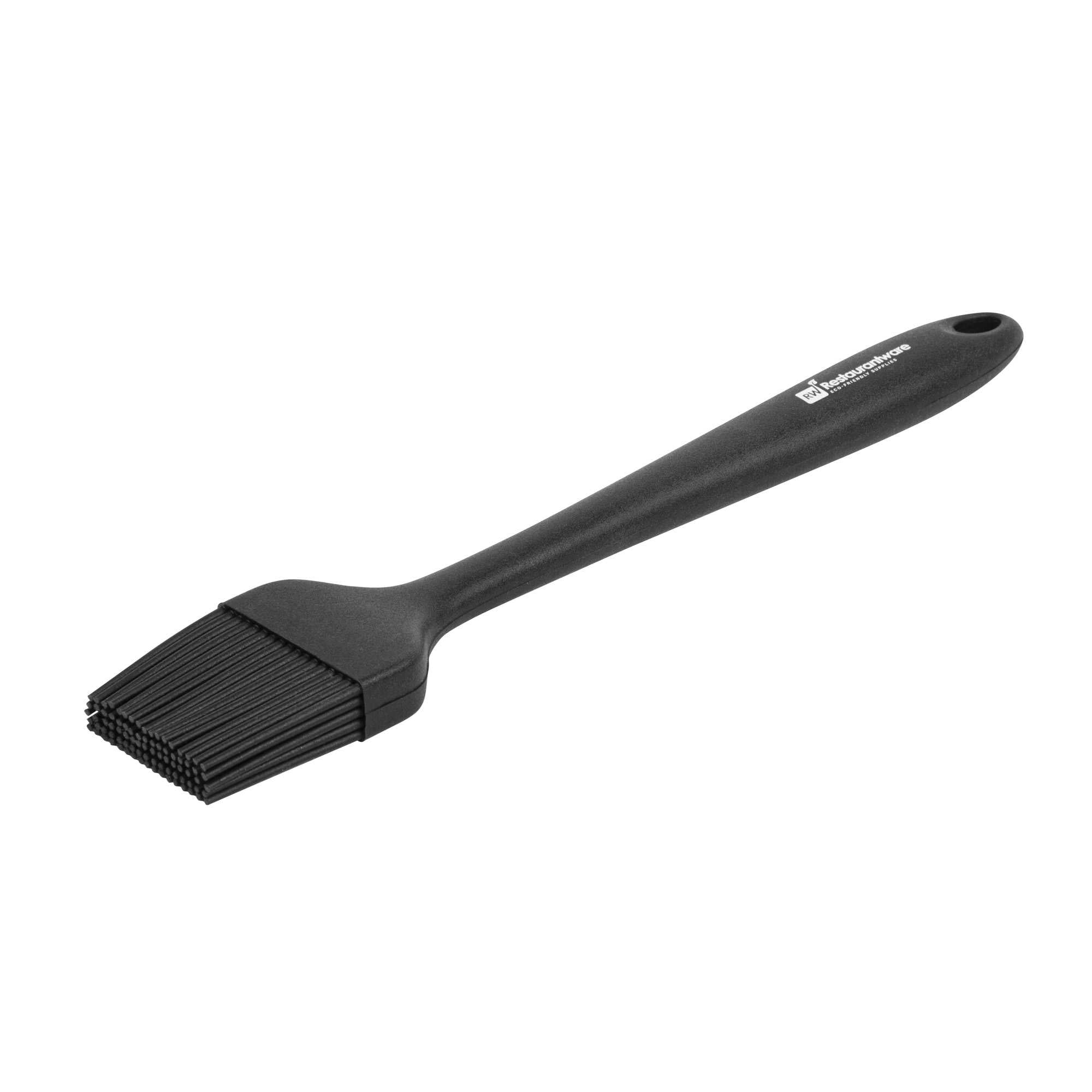 Chef 101 Black Silicone Pastry and Basting Brush - 10 1/4" x 1 3/4" x 3/4" - 1 count box