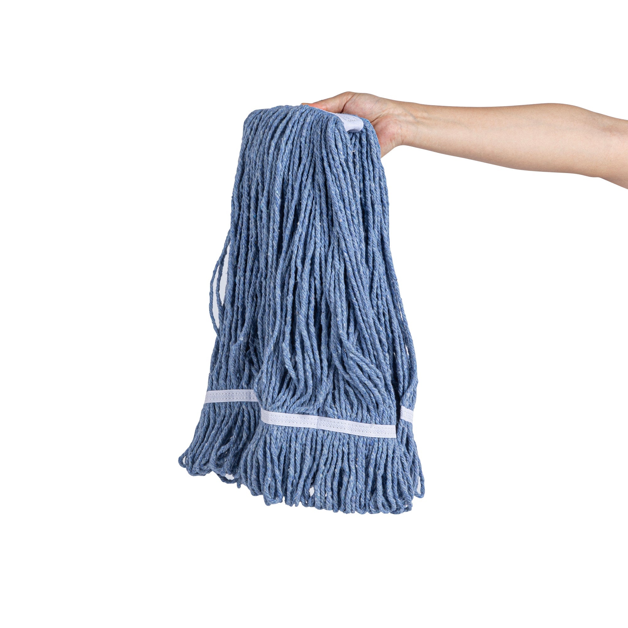 RW Clean 24 oz Blue Poly-Cotton Blend Wet Mop Head - Loop End - 1 count box