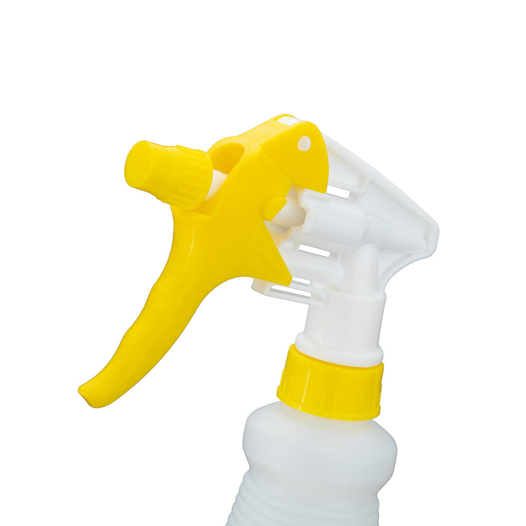 RW Clean 25 oz Yellow Plastic Spray Bottle - Adjustable Nozzle - 3 count box