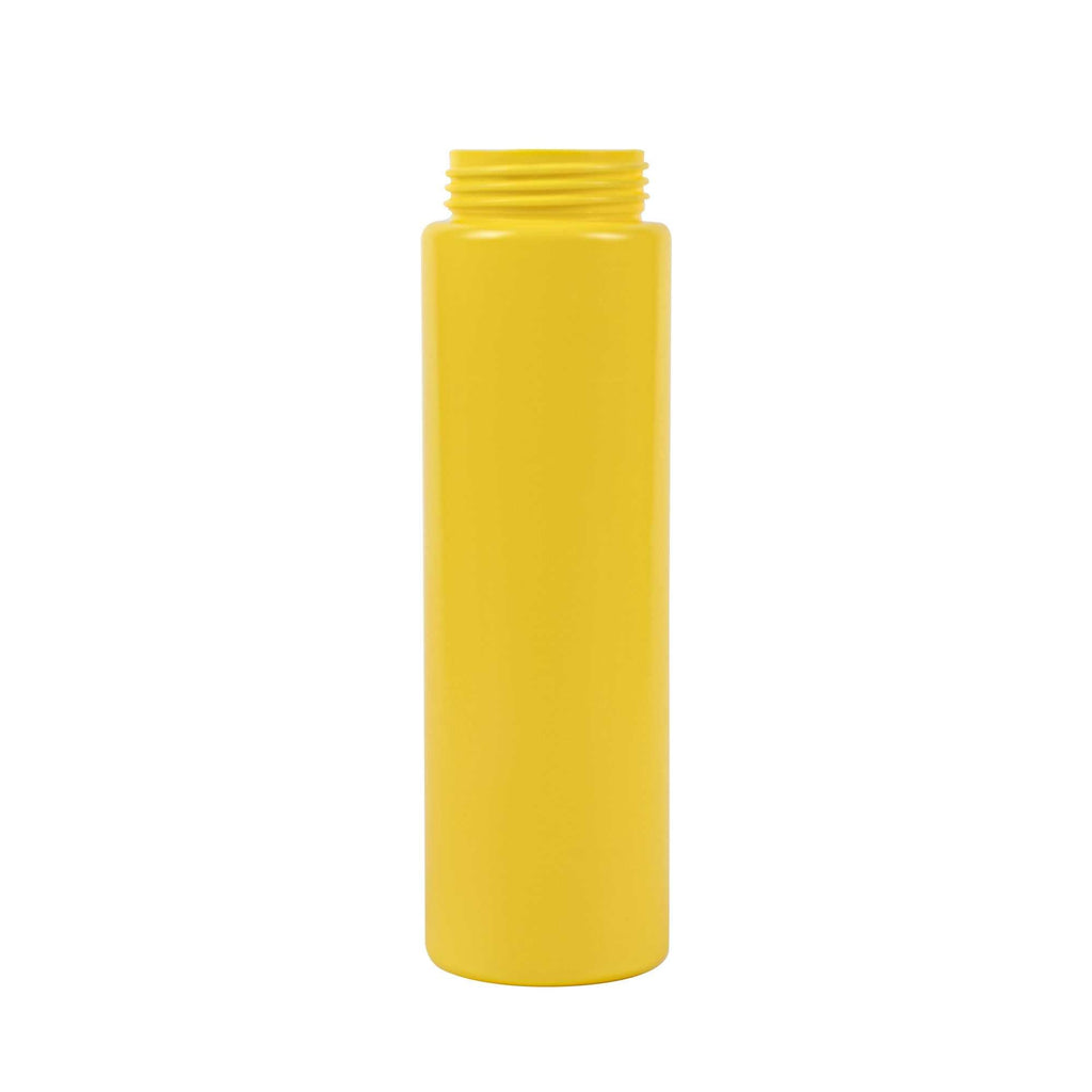Sauce Tek 24 oz Yellow Plastic Mustard Squeeze Bottle - with Triple Dispersion Tip - 6 count box