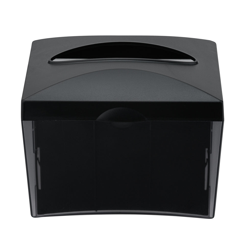 Bar Lux Rectangle Gray Interfold Napkin Dispenser - Tabletop - 7 1/2" x 6" x 6 1/4" - 1 count box