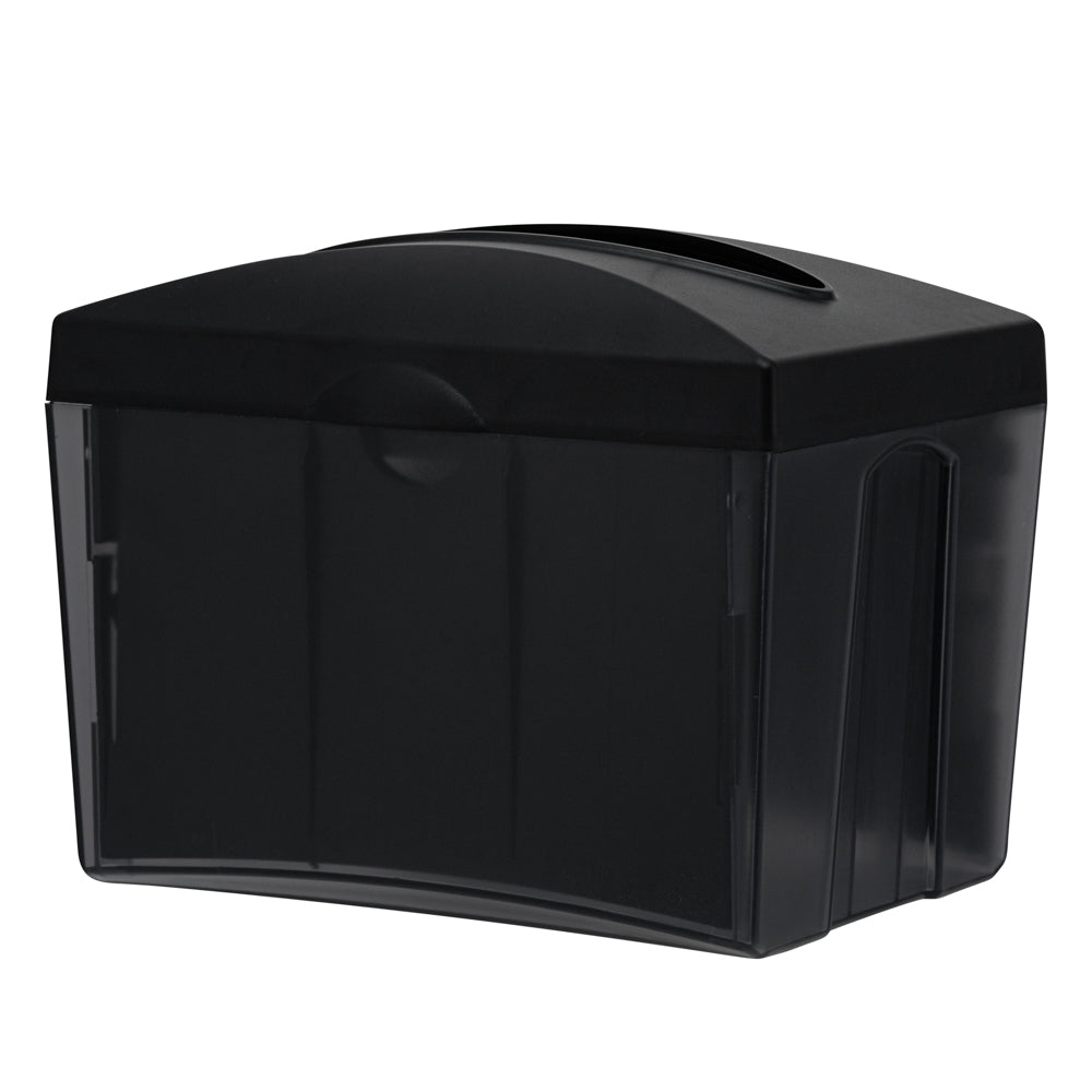 Bar Lux Rectangle Gray Interfold Napkin Dispenser - Tabletop - 7 1/2" x 6" x 6 1/4" - 1 count box