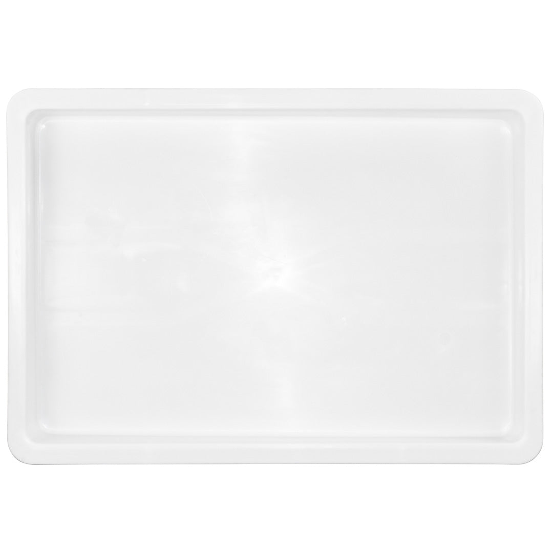 Pizzaly White Plastic Pizza Dough Proofing Box - 26" x 18" x 3" - 1 count box