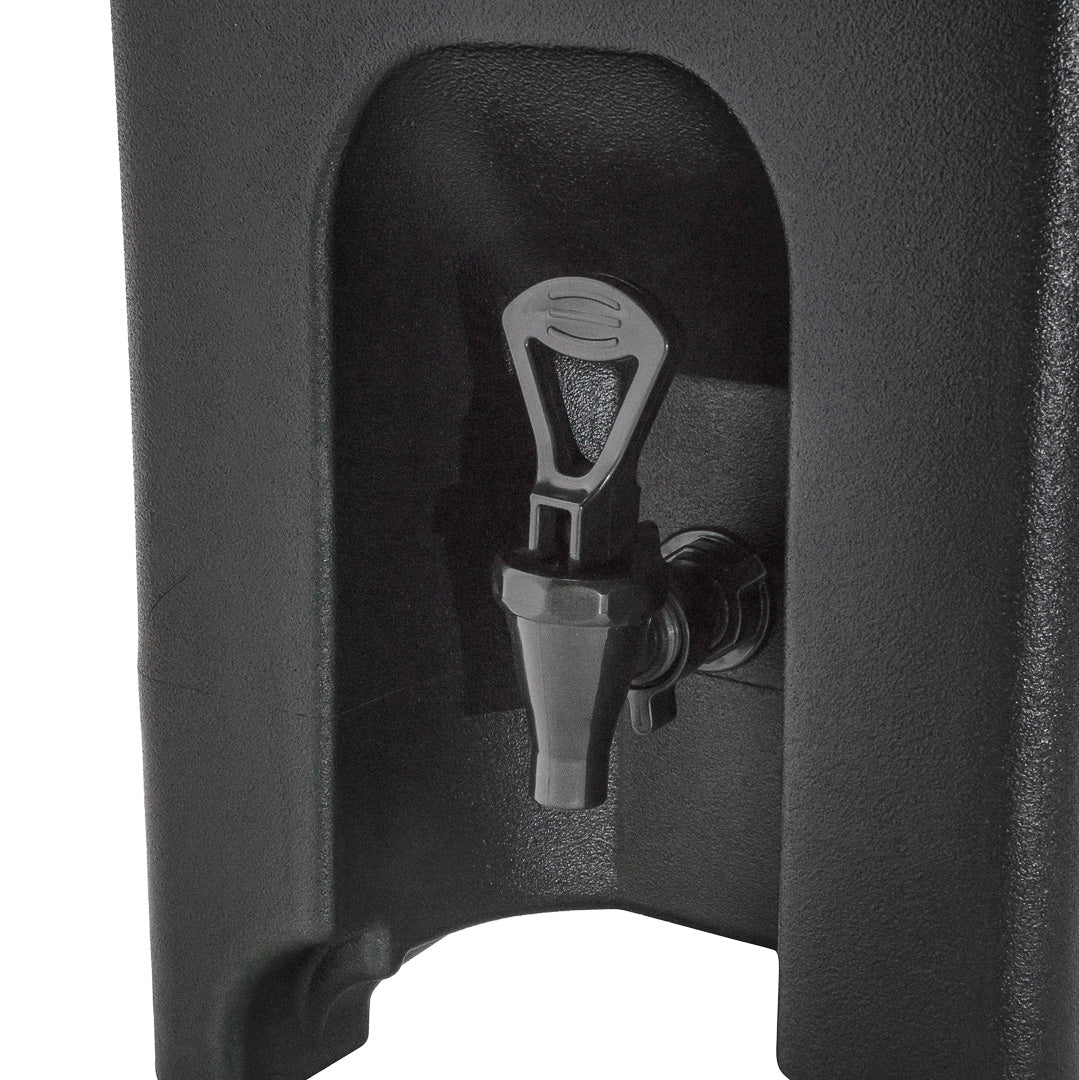 Cater Tek 5 gal Rectangle Black Beverage Dispenser - Insulated - 16 1/2" x 10" x 26" - 1 count box