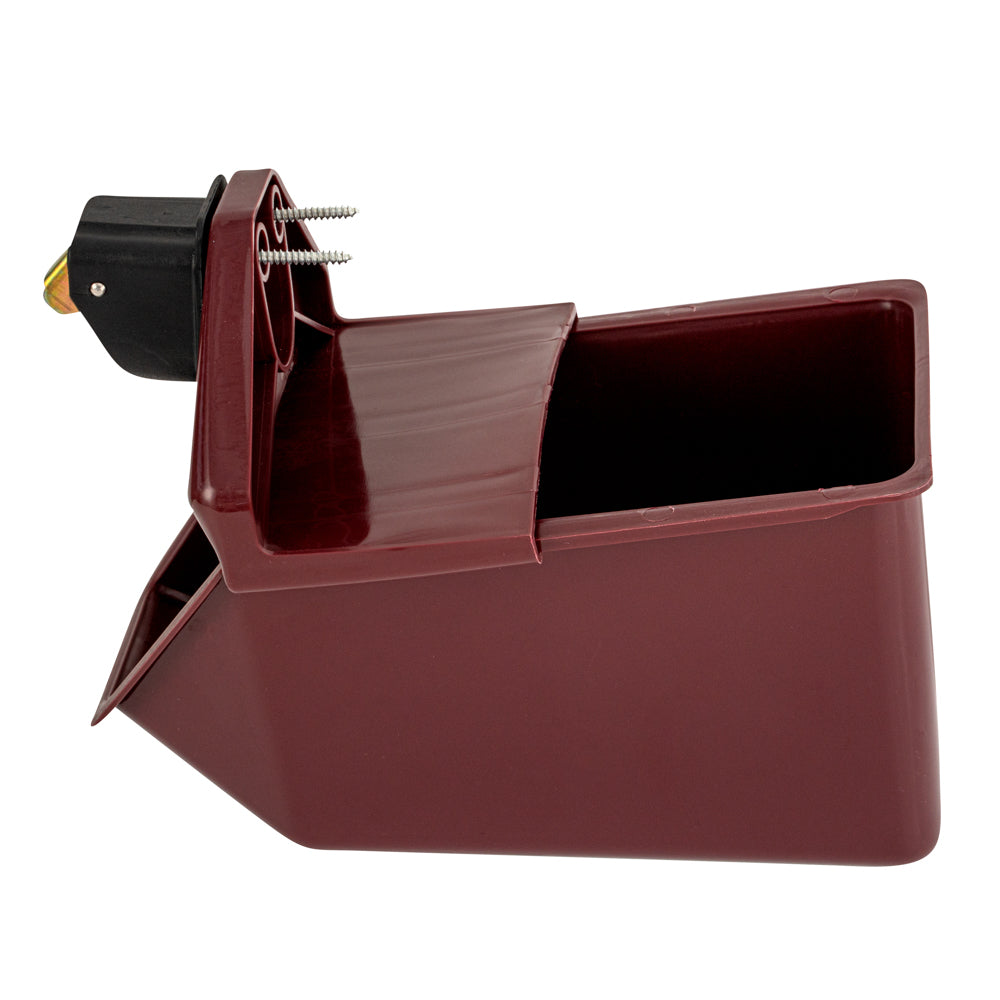Bar Lux Rectangle Red Bottle Cap Catcher - with Bottle Opener - 9" x 5 1/2" x 4 3/4" - 10 count box