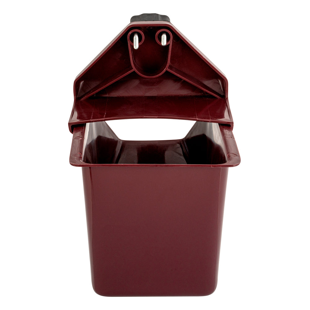 Bar Lux Rectangle Red Bottle Cap Catcher - with Bottle Opener - 9" x 5 1/2" x 4 3/4" - 10 count box