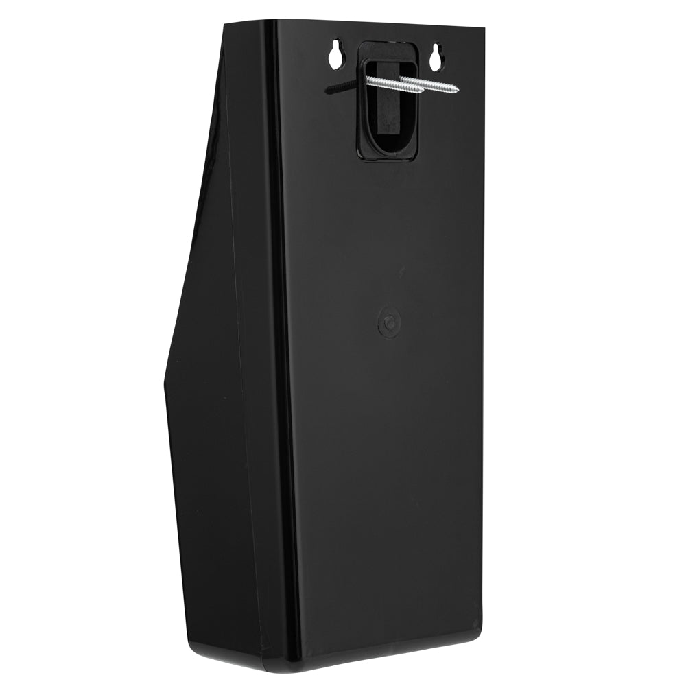 Bar Lux Rectangle Black Bottle Cap Catcher - with Bottle Opener - 8 1/4" x 5 1/2" x 3" - 10 count box
