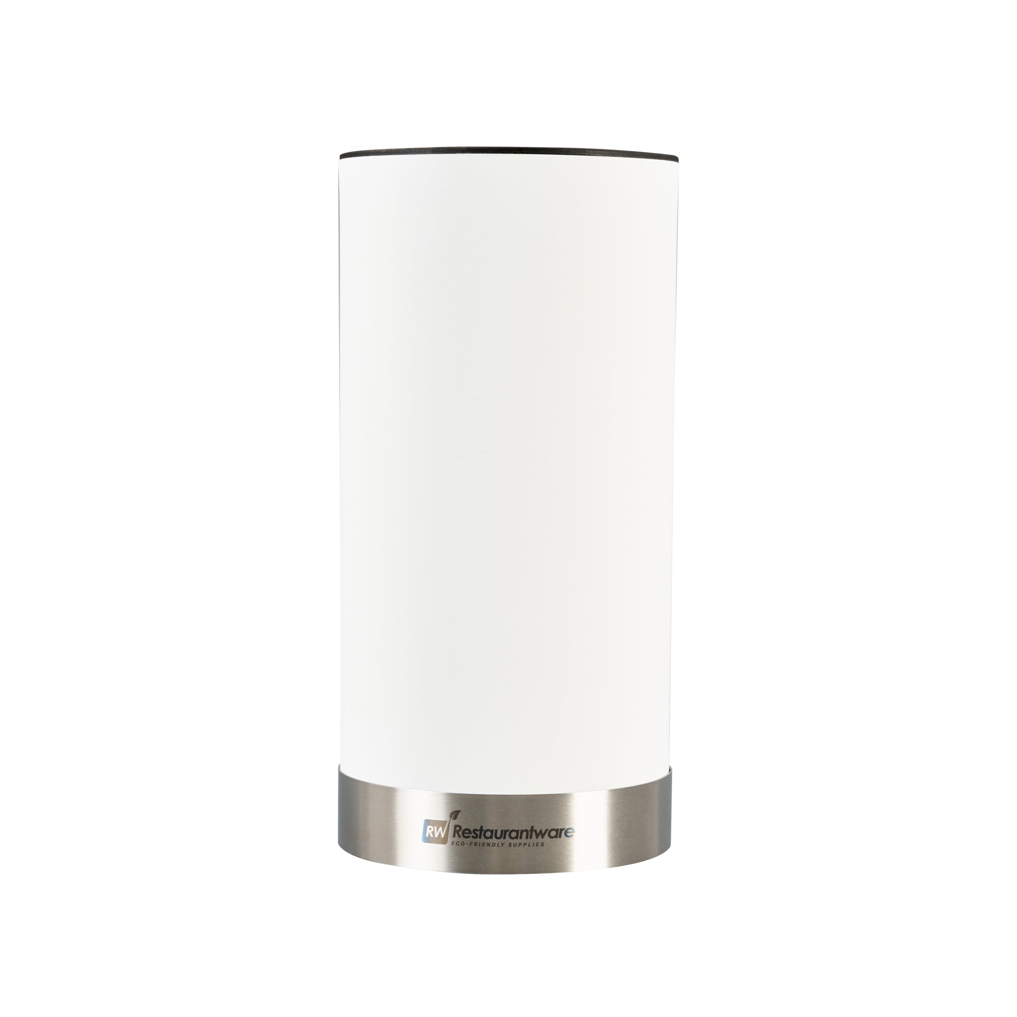 Sensei Round White Knife Block - Soft Touch - 4 1/4" x 4 1/4" x 9" - 1 count box
