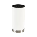 Sensei Round White Knife Block - Soft Touch - 4 1/4" x 4 1/4" x 9" - 1 count box