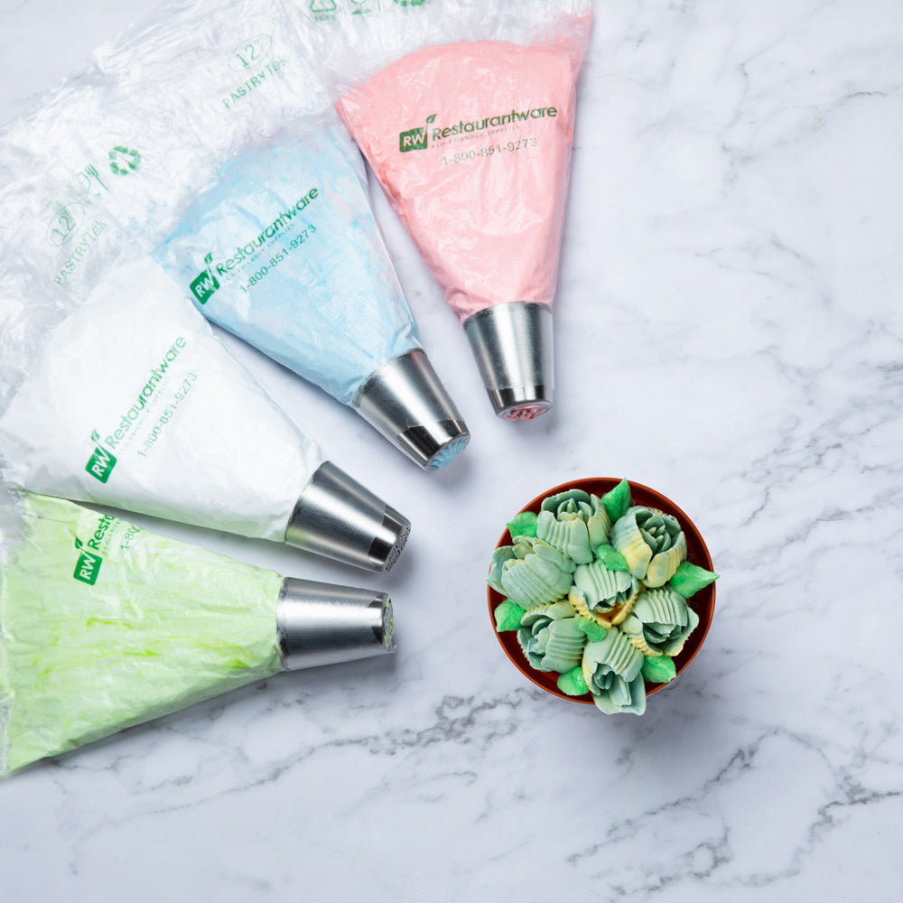 Pastry Tek Stainless Steel #9 Russian Piping Tip - 1 1/2" x 1 1/2" x 1 3/4" - 1 count box