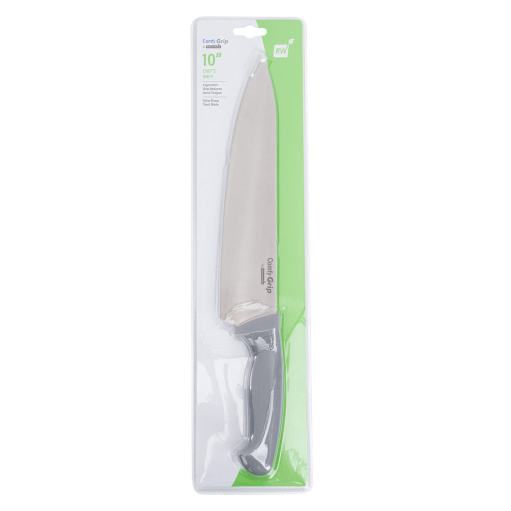 Comfy Grip Gray Stainless Steel 10" Chef's Knife - 1 count box