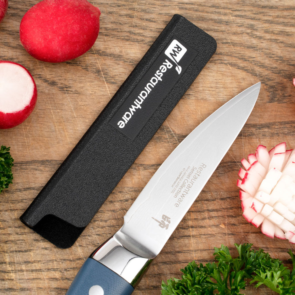 Sensei Black Plastic Knife Blade Cover / Guard - 4 3/4" x 1" - 1 count box
