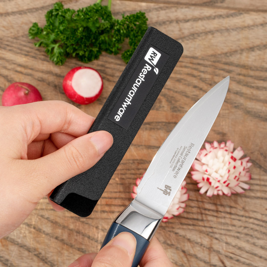 Sensei Black Plastic Knife Blade Cover / Guard - 4 3/4" x 1" - 1 count box