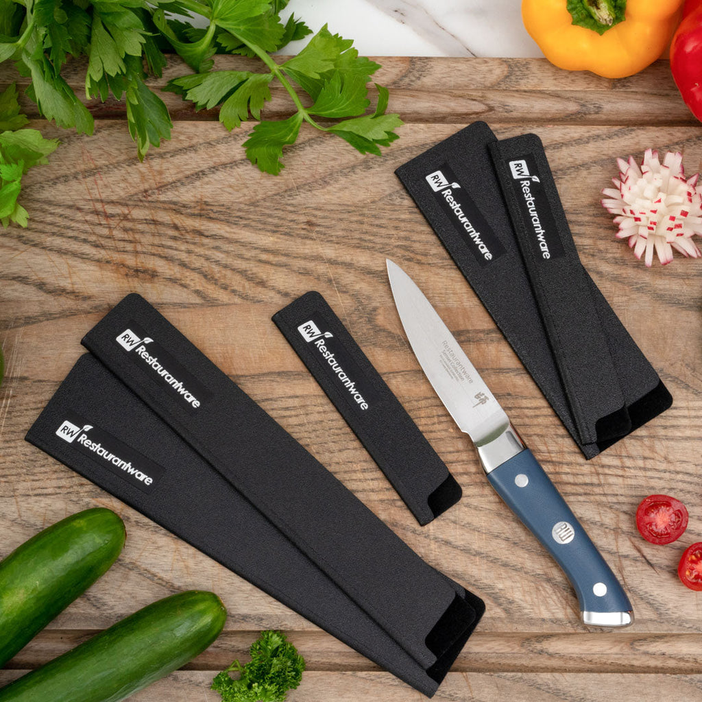 Sensei Black Plastic Knife Blade Cover / Guard - 4 3/4" x 1" - 1 count box