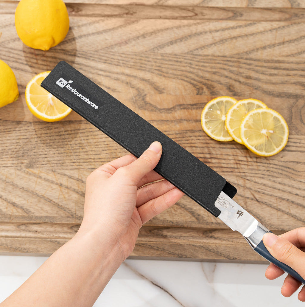 Sensei Black Plastic Knife Blade Cover / Guard - 8 1/2" x 1 1/2" - 1 count box