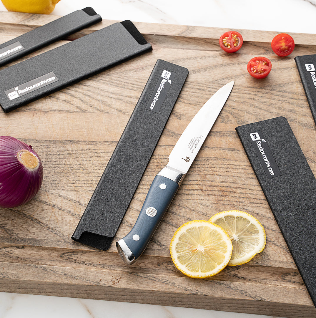 Sensei Black Plastic Knife Blade Cover / Guard - 8 1/2" x 1 1/2" - 1 count box