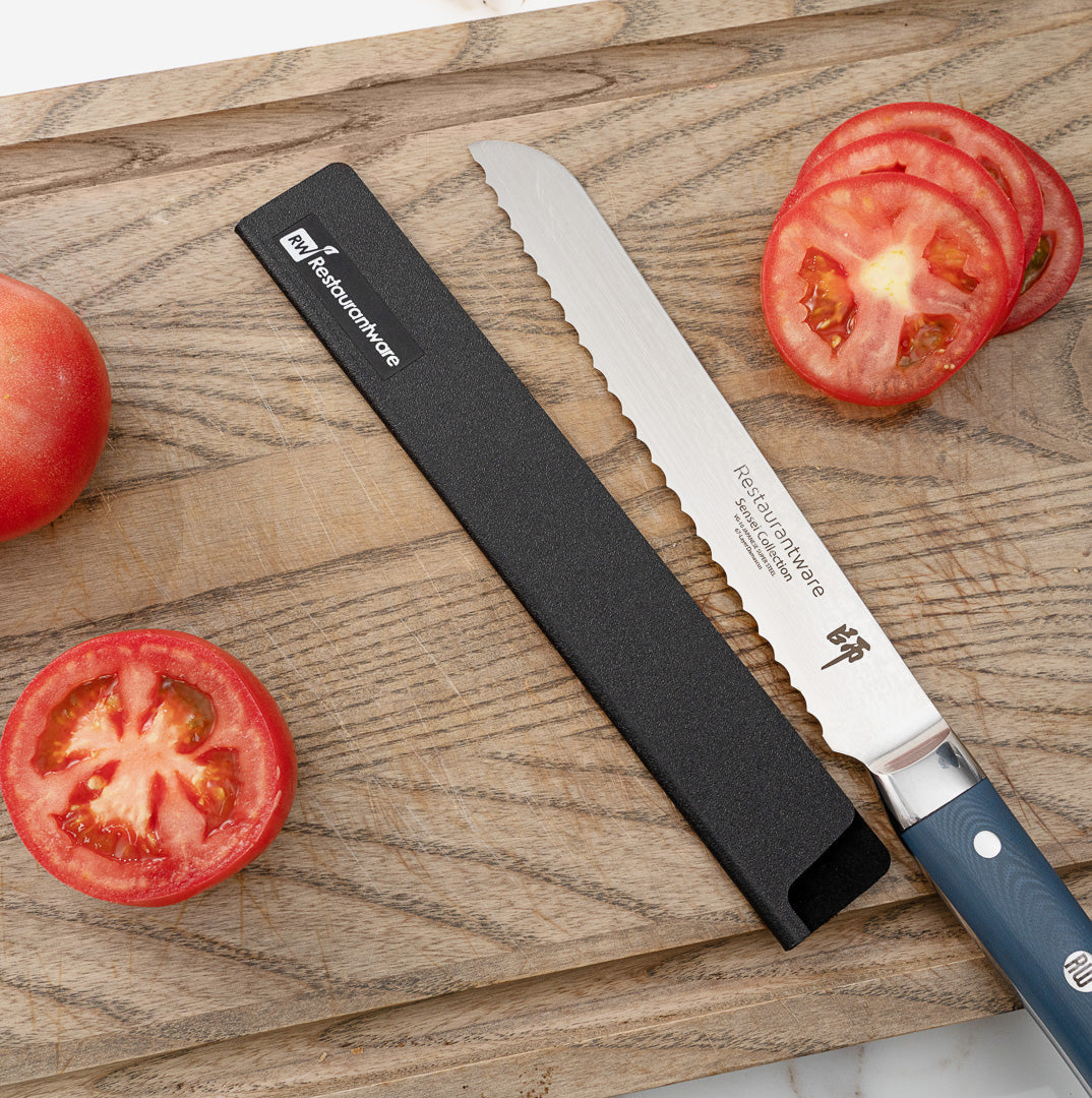 Sensei Black Plastic Knife Blade Cover / Guard - 10" x 1 1/2" - 1 count box