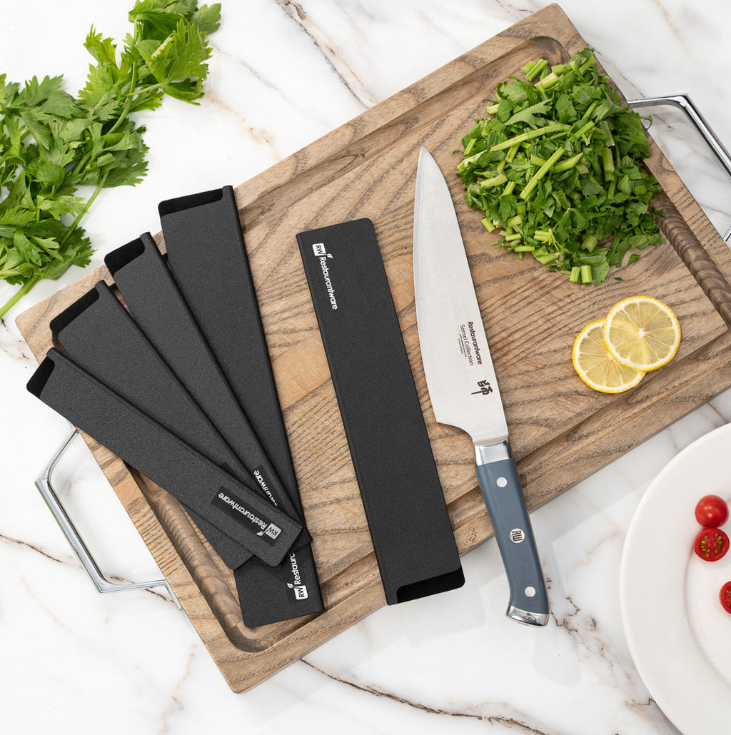 Sensei Black Plastic Knife Blade Cover / Guard - 10 1/2" x 2" - 1 count box