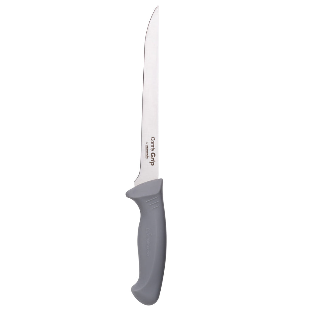 Comfy Grip Gray Stainless Steel 8" Boning Knife - 1 count box