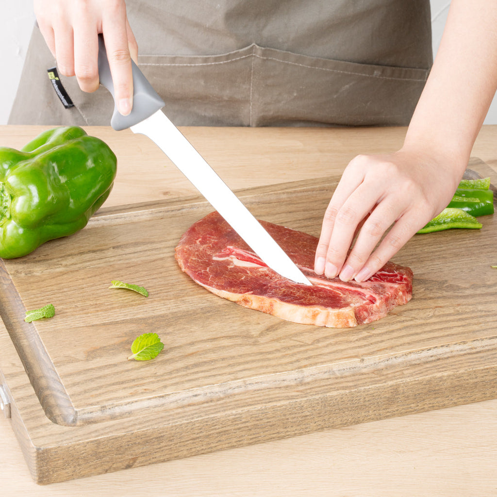 Comfy Grip Gray Stainless Steel 8" Boning Knife - 1 count box
