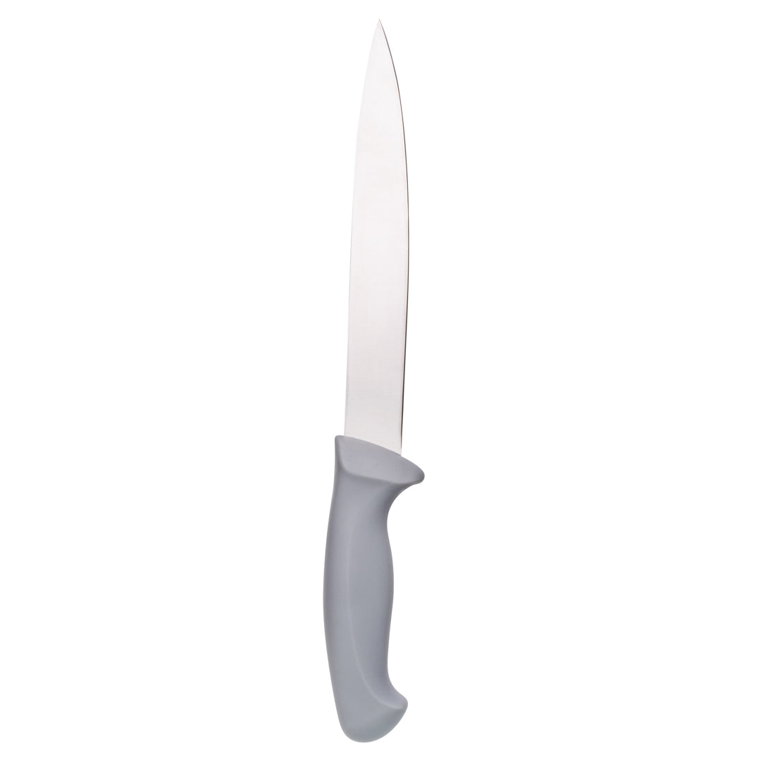 Comfy Grip Gray Stainless Steel 8" Carving Knife - 1 count box