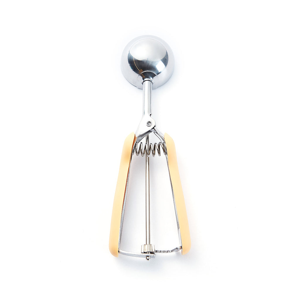 Comfy Grip 1.6 oz Stainless Steel #20 Ice Cream Scoop - with Yellow Handle - 1 count box