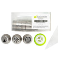 Pastry Tek Stainless Steel Russian Piping Tip Set - 23-Piece - 1 count box