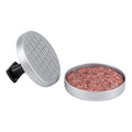 Met Lux Black Aluminum Burger Press - Non-Stick - 4 3/4" x 4 3/4" x 3 1/2" - 1 count box