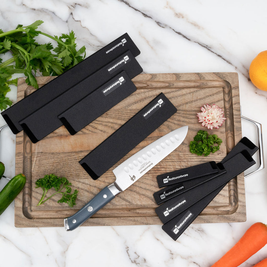 Sensei Black Plastic Knife Blade Cover / Guard Set - 8-Piece - 1 count box