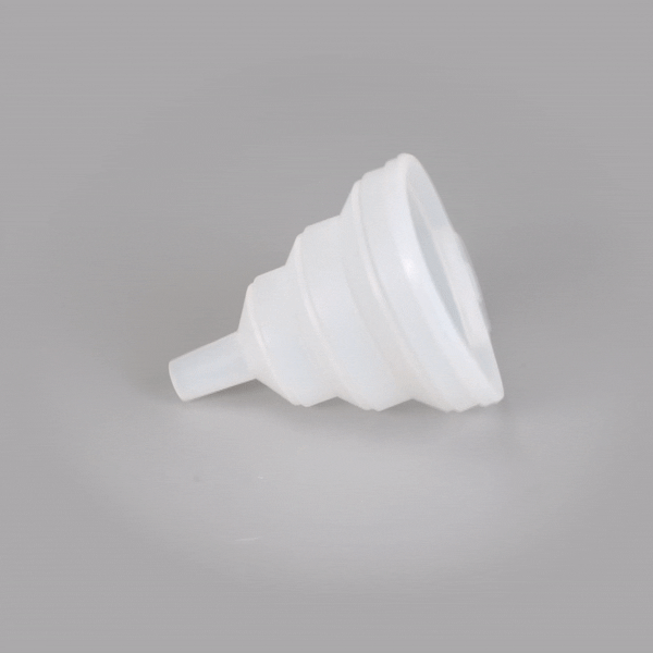 Met Lux 2 oz Silicone Funnel - Collapsible - 2 3/4" x 2 3/4" x 2 1/2" - 5 count box