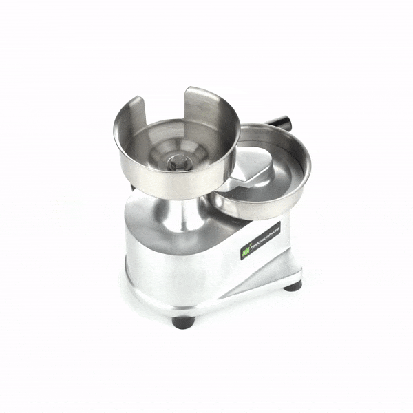 Hi Tek Stainless Steel 5" Hamburger Patty Molding Press - 1/2 lb, with Handle - 1 count box