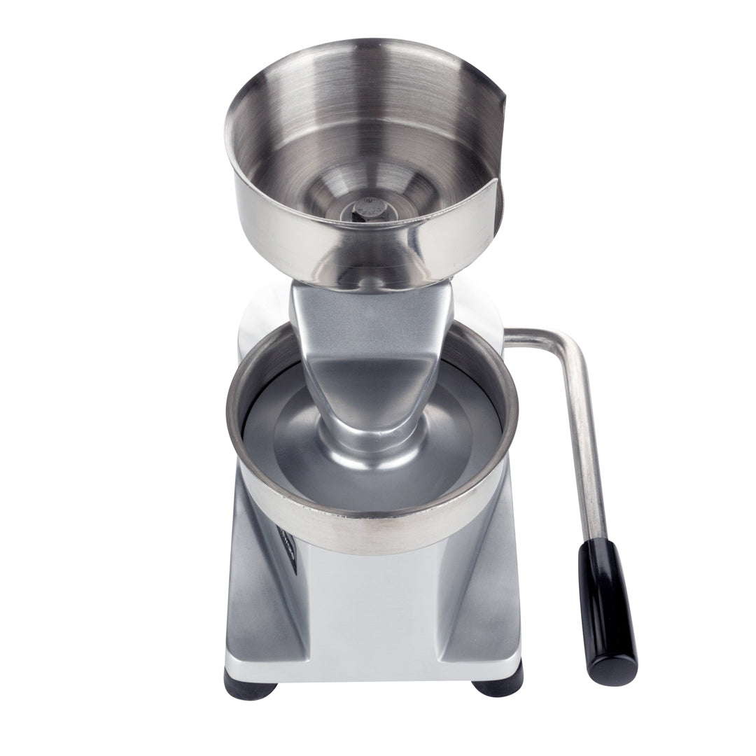 Hi Tek Stainless Steel 5" Hamburger Patty Molding Press - 1/2 lb, with Handle - 1 count box