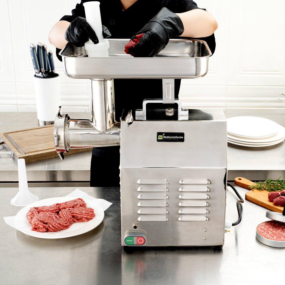 Hi Tek Stainless Steel #22 Electric Meat Grinder - 1.5hp - 1 count box