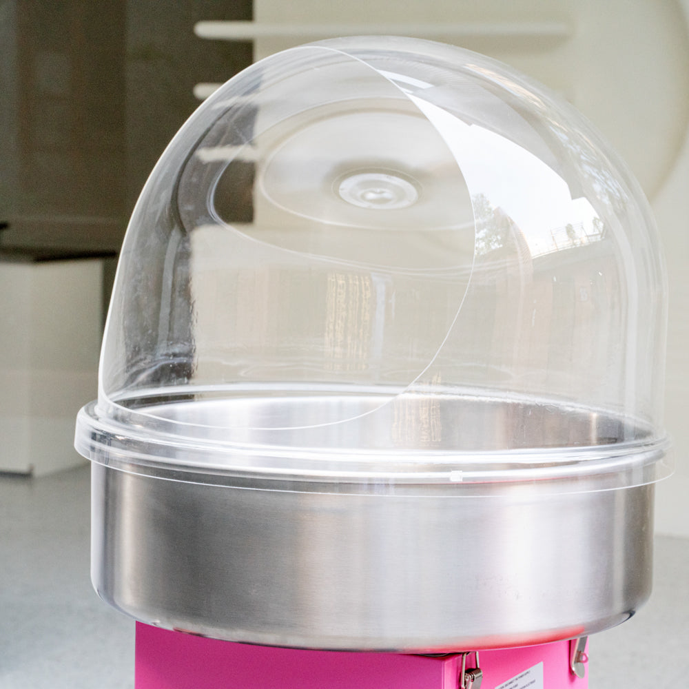 Hi Tek Round Clear Acrylic Bubble Cover Shield - fits 21" Cotton Candy Machine - 1 count box