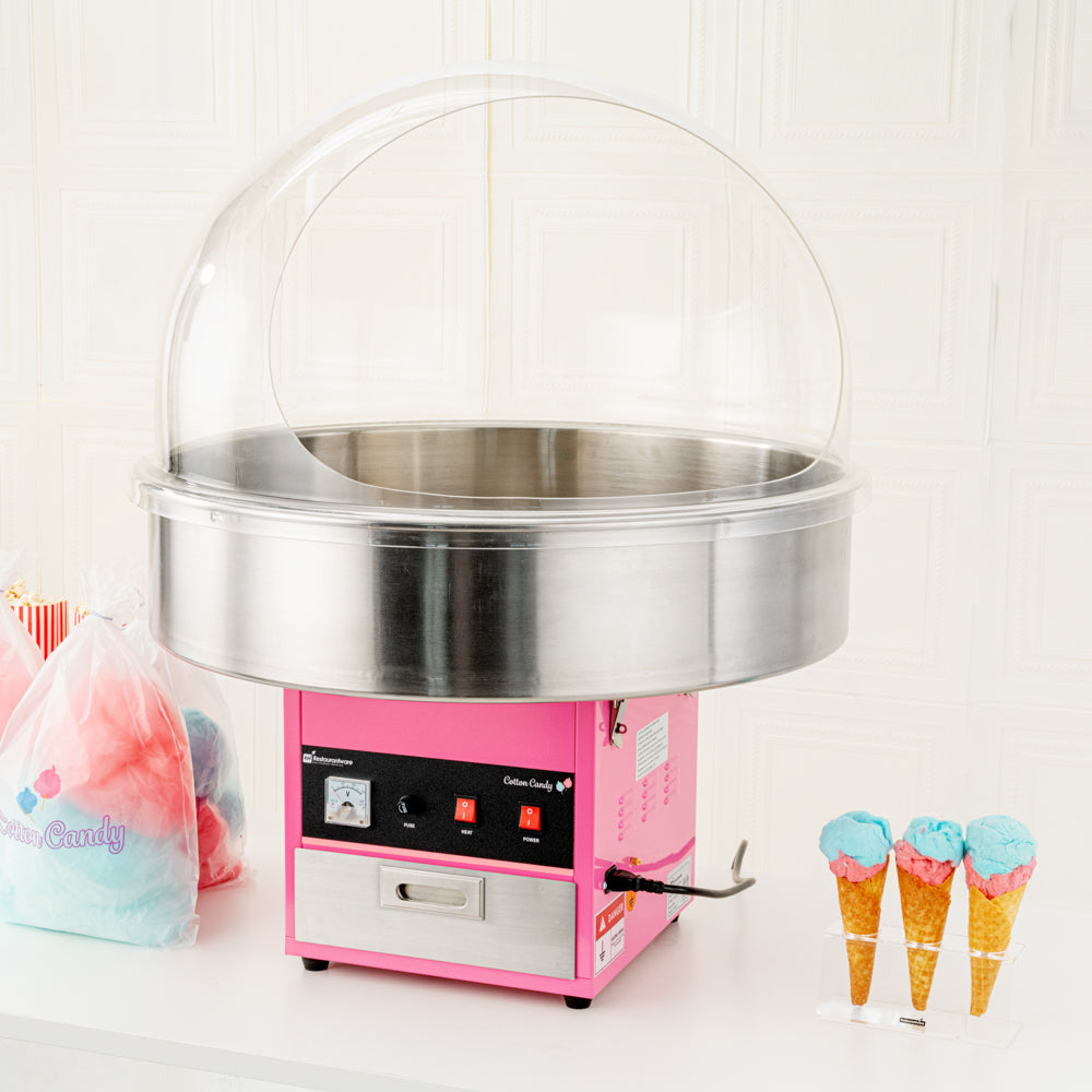 Hi Tek Clear Acrylic Bubble Cover Shield - fits 28" Cotton Candy Machine - 1 count box