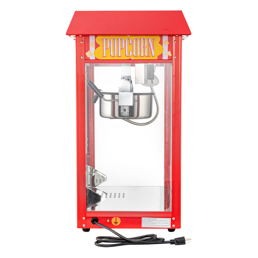 Hi Tek 8 oz Red Stainless Steel Popcorn Machine - 1 count box