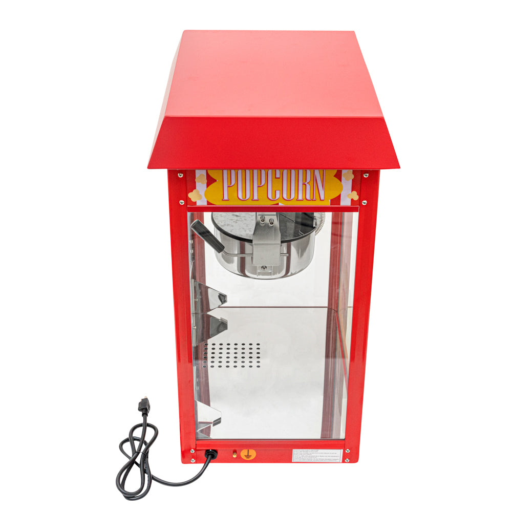 Hi Tek 8 oz Red Stainless Steel Popcorn Machine - 1 count box